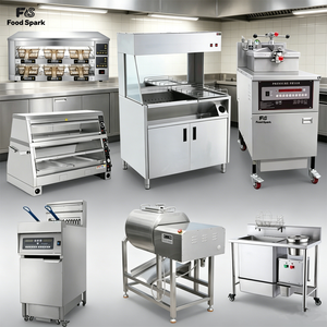 KitchenMax Solución Completa para Cocina Comercial de Restaurante, Equipo de Catering de Comida Rápida para Pollo y Hamburguesas - Product Image 2