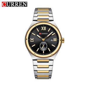 Montre pour homme CURREN 8471, bracelet en acier inoxydable, mouvement à quartz, mode décontractée, calendrier lumineux, étanche - Product Image 1