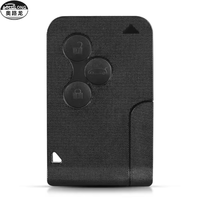 Coque de clé de voiture intelligente à 3 boutons, coque de clé de véhicule pour Renault Megane 2 Scenic 2003-2008
