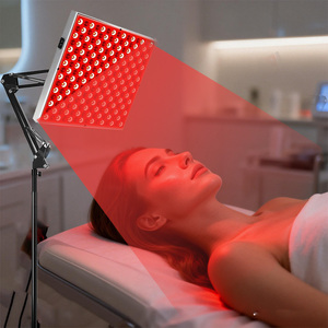 <span class=keywords><strong>Lampe</strong></span> de <span class=keywords><strong>luminothérapie</strong></span> rouge pour le visage et le corps avec support LED 660nm Lumière infrarouge Télécommande pour une utilisation à domicile et au bureau - Product Image 2