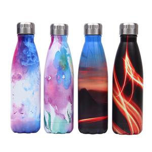 Creative Floral Thermos Flask Stainless Steel Leakproof Gym Sport Drink <strong>Bottle</strong> for <strong>Water</strong> Cool Insulated Cup Mug - Product Image 2