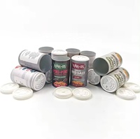 Bocaux en carton ronds personnalisés pour emballage en tube de poudre en papier de sel avec tamis secoueur pour poudre nettoyante pour tapis