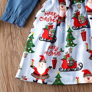 Robe de noël pour fille, <span class=keywords><strong>jean</strong></span> imprimé, manches longues, vente en gros, collection automne-hiver - Product Image 5