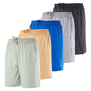 Men's Tech Solid Dry Fit 7" Running <b>Shorts</b> <b>Pockets</b> Lightweight Workout Gym Athletic Hiking Casual Mesh Jogging Anti-Wrinkle Mid - Product Image 1