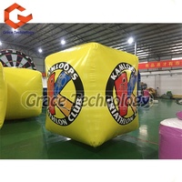 Grand cube flottant pour la publicité, bouée de course gonflable SUP avec impression personnalisée, jouets gonflables pour la natation