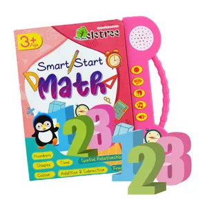 아기 플라스틱 abc 123 재미 대화 형 도서 유치원 교육 장난감 선물 세트 음악과 계산기 수학 게임