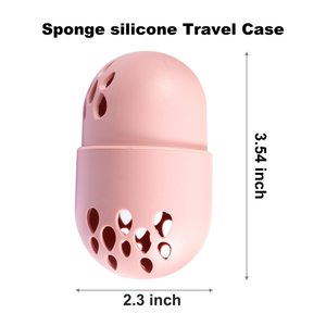Support de présentation pour éponges de maquillage, étui pour éponges cosmétiques, support pour houppettes, support de séchage en silicone souple pour houppettes à poudre, support pour houppettes en forme d'œuf, support pour tampons de beauté - Product Image 2
