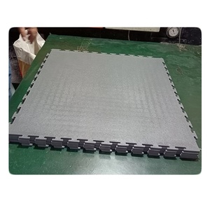Anti-Slip PVC Garage Floor Tiles <b>Plastic</b> Modular Interlocking Vinyl Flooring Easy Click Installation - Product Image 5