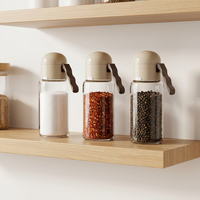 Press Type Salt Control Bottle Sealed Moisture Proof Metering Seasoning Bottle