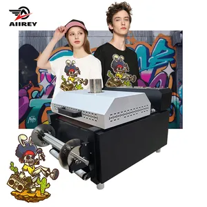 Nieuwe Hot Product Dtf Printer Maatwerk T-shirt Warmteoverdracht Dual Printkop Kleine 30Cm Printer Poeder Shaker Machine