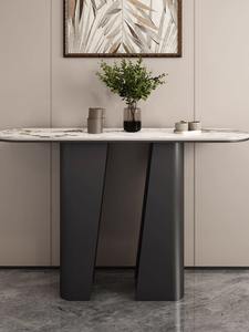 Meubles de luxe pas chers, table console moderne en marbre naturel véritable pour salon, vente en gros - Product Image 4