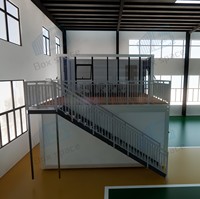 Boxspace 5.95x3m – Bâtiment préfabriqué en acier, amovible, extensible, design ferme, pour bureau, villa, atelier, salle de bain