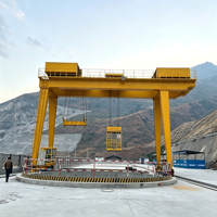 Grue portique de levage à double chariot 16t pour démolition de tunnels, approvisionnement direct usine