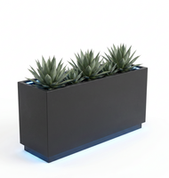 Jardinière Modulaire en Acier Corten à Montage Facile, Kit de Jardinière Surélevée pour Légumes, Idéal pour l'Aménagement Paysager Extérieur