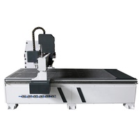 Routeur CNC avec caméra CCD 1325 et couteau oscillant pour la fabrication de meubles, panneau KT