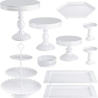 Ensemble de 10 supports à gâteaux, décoration de table de dessert d'anniversaire, style européen, fournitures de présentation