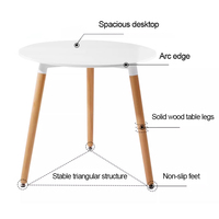 Table basse en bois moderne et minimaliste de luxe, écologique, durable, multifonctionnelle, facile à nettoyer, légère, pour la maison et l'hôtel
