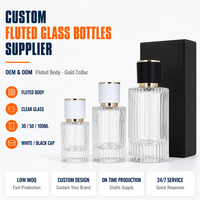 Fournisseur de bouteilles en verre avec bouchon cylindrique personnalisé OEM ODM 30ml 50ml 100ml Corps en verre transparent Design bouchon argenté Approvisionnement en gros Direct usine