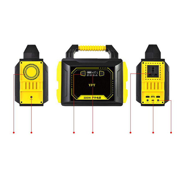 Portable Outdoor Solar Energy System Power Station 300w 350w 220v Output Solar Power Generator Station with Panel
