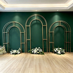 DKB Factory Wholesale Modern Metal Arched Mirrors Set-Detachable Wall Decor for Indoor/Outdoor Use Wedding & Christmas Decor - Product Image 1