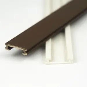 Personnalisé pvc profil de fenêtre extrudé U et C Type Canal led en plastique d'extrusion de profil d'upvc