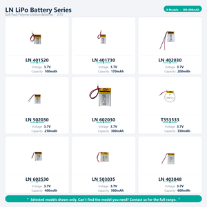 Batterie rechargeable au lithium-ion 3,7 V 1300 mAh 4,81 Wh, cellule Lipo mince pour écouteurs, objets connectés, caméra embarquée, taille personnalisée - Product Image 4