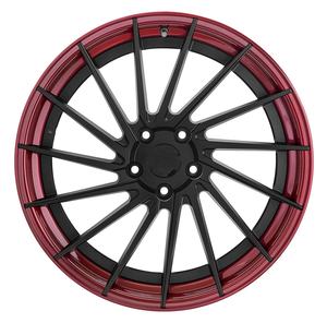 Jantes en alliage forgé personnalisées 19/20/21 pouces 5x112 voiture de tourisme baril rouge brossé avec <span class=keywords><strong>centre</strong></span> gris nouveau pour <span class=keywords><strong>Audi</strong></span> - Product Image 6