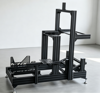 Profilé en aluminium extrudé 40120 pour cadre de cockpit de simulation de course avec support d'écran et plateau pour PC |   Support de simulateur de course réglable DIY
