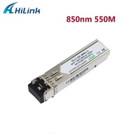 Modul Transceiver SFP Multi-mode 1.25 Gb/s 850nm 550m yang Dapat Dicolokkan, Sesuai RoHS, Laser VCSEL, Ethernet 1000Base-SX DOM
