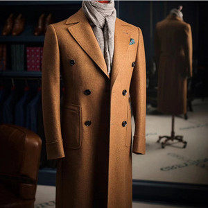 <span class=keywords><strong>Cappotto</strong></span> da <span class=keywords><strong>uomo</strong></span> fatto a mano su misura personalizzato autunno e inverno nuovo <span class=keywords><strong>cappotto</strong></span> di lana - Product Image 3