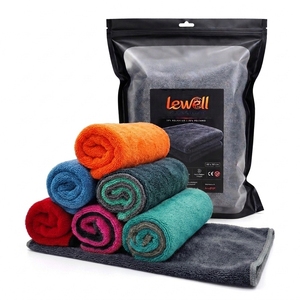 Twisted Terry Microfiber Ultra Absorbent Double Layer Polyamide Car Drying Towel For Auto Detailing Cleaning Wash Customizable