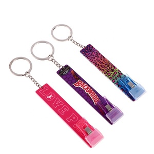 Gantungan Kunci Kartu Kredit Akrilik, Gantungan Kunci Pengambil Klip Plastik untuk Kuku Panjang, Gantungan Kunci Klip Plastik - Product Image 1