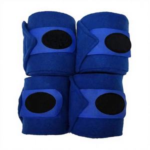 Fleece Bandage Horse Leg Wraps Hook & Loop Closure Set of 4 High Quality Soft & Warm Custom Colors Available - Product Image 1