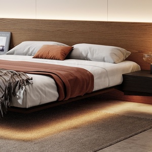 Lit suspendu Flying Wing, design moderne, taille complète, cadre en bois massif, chambre principale, écologique, durable - Product Image 3