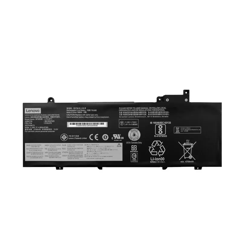 Battery 01av478 baterai Laptop asli untuk Lenovo Thinkpad T480s Thinkpad baterai Notebook T480