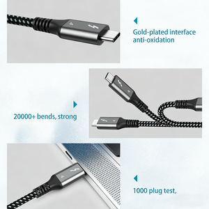 <span class=keywords><strong>C</strong></span>âble de données Thunderbolt 4 de haute qualité avec un débit de transmission de 40 Gbps et une charge rapide PD 100W 8K, <span class=keywords><strong>c</strong></span>âbles Thunderbolt de type <span class=keywords><strong>C</strong></span> - Product Image 3