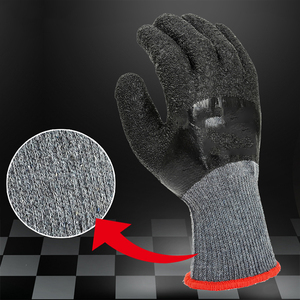 CHANGYING Medigrip nitril kaplı bahçe kauçuk Maxiflex beton kavrama turuncu nitril 13g kırmızı Polyester lateks kavrama eldiven - Product Image 3
