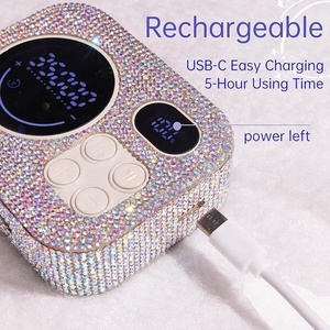 Taladro de Uñas Profesional Recargable de 35000 RPM, Lima Eléctrica con Diamantes Brillantes para Dar Forma, Remover y Pulir Uñas de Gel - Product Image 4