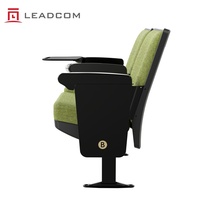 Siège de salle de conférence moderne LEADCOM SEATING LS-13601-301 avec tablette d'écriture, pour salles de cours, auditoriums et espaces éducatifs