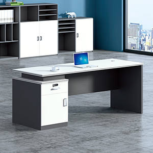 Escritorio de Oficina Rectangular de Diseño Simple con Cajones para Personal, Gerentes, Contabilidad y Uso con Computadora - Product Image 2