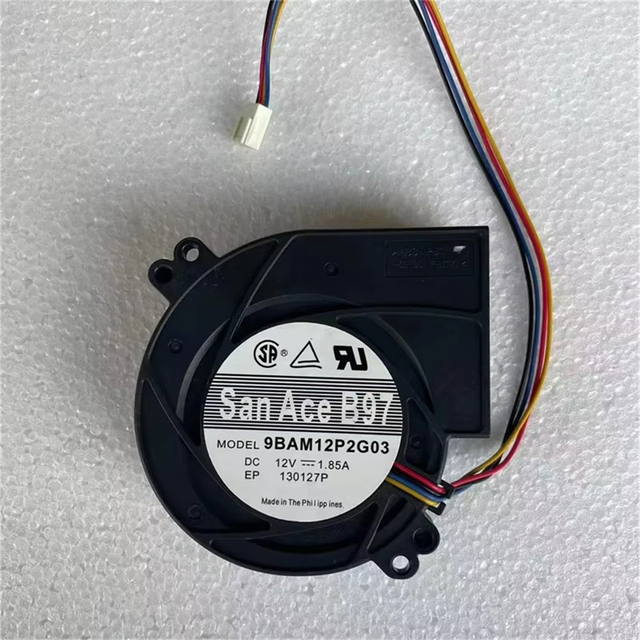 97*97*33mm  9BAM12P2G03  DC12V Turbine Blower 1.85A 4-Wire PWM High Static Pressure Server Cooling Fan