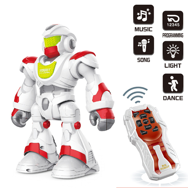 Hot Sale 6+ Years Old Kids Educational RC Robot Toys Programmable Smart Dance Music Robot Toy Robots