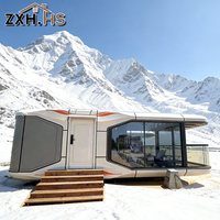 Maison Capsule Spatiale - Pod Modulaire avec Conception de Cabine Mobile pour Hébergement en Hôtel de Vacances
