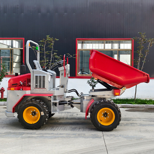 Небольшой самосвал маленькие колеса мини-погрузчик гидравлическая система с вращающимся ведром для использования в строительстве - Product Image 5