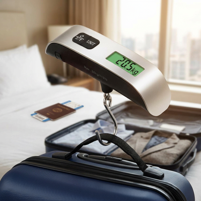 Portable Travel LCD Hanging Weighing Scales 50kg with Strap for Suitcase Luggage OEM/ODM