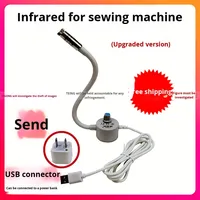 Lampe pour machine à coudre, infrarouge spécial, luminosité réglable, épaisseur, aimant, lumière rouge, ligne croisée, positionnement laser, léger