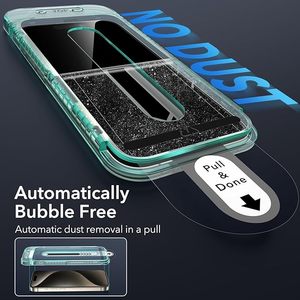 3 + 1Pack Armorite Protecteur d'écran pour iPhone 15 max Black Edge Verre trempé ultra-résistant Installation facile Cadre Laudtec - Product Image 2