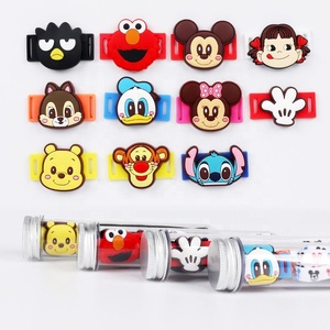 Cordones personalizados de poliéster con estampado de dibujos animados para niños, cordones divertidos coloridos a la moda, Tubo Transparente Hengfeng