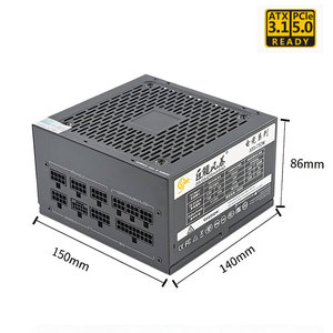 750W 80plus Gold PC-Netzteil mit Vollspannung und Aktivem PFC für Gaming-PCs und Desktop-Computer - Product Image 3