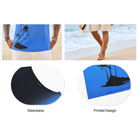 Débardeurs pour hommes de haute qualité, imprimés avec différents motifs, style streetwear, personnalisables avec logo, pour le sport, fabrication OEM en usine